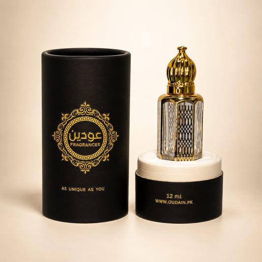 Ghilaf-e-Kaaba Premium Arabian Attar in Open Luxury Gift Box | Oudain Fragrance