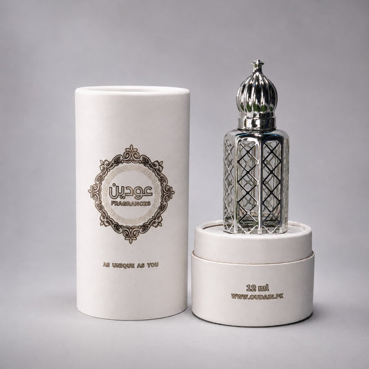 Royal Musk Premium Arabian Attar in Open Luxury Gift Box | Oudain Fragrance